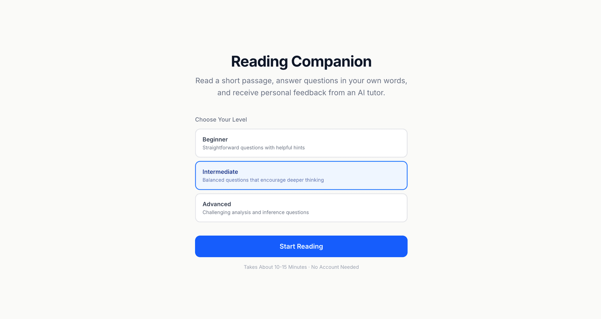 AI Reading Companion screenshot 1